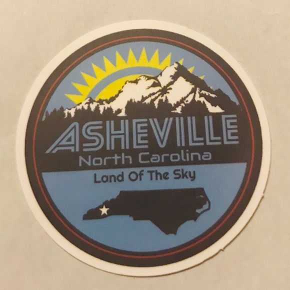 AsheVille North Carolina Matte Finish PVC Removable Waterproof Decor Accent St… - Picture 8 of 9